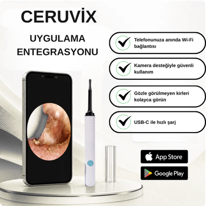 Ceruvix™ Akıllı Kameralı Kulak Temizleme Cihazı