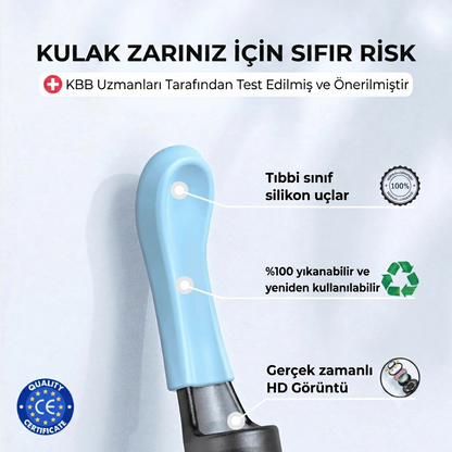 Ceruvix™ Akıllı Kameralı Kulak Temizleme Cihazı