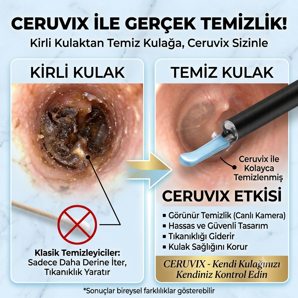 Ceruvix™ Akıllı Kameralı Kulak Temizleme Cihazı